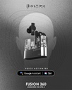 Ultima Fusion 360 Earbuds | Ultima Supreme Sound | Wireless Transparent Earbuds | ANC | 45 ms Low Latency Game Mode | IPX5 Water Resistance | AI Crystal Clear Call with Quad Mics Image