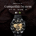 Ultima Magnum E400 Luxury Smartwatch with a 1.43” AMOLED Screen, Stainless Steel Frame, Canvas Wrist Strap & Free Leather Strap, Bluetooth Calling, Health Suite, 100+ Sports Modes, IP68 Rated Smart Watch Image