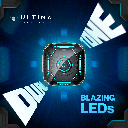 Ultima Blaze Gaming Earbuds with ANC | 42 Hours Playtime | 4 Mics with ENC | 15 Meters Range | Dual Tone with Blazing LEDs | Rampage Mode (40 MS) | IPX4 Rated | 5C BOOST Charging Wireless Earbuds Image