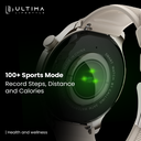 Ultima Watch Circle 2.0 Smartwatch: In-build ChatGPT, 3ATM Waterproof, 1.43 TRU AMOLED Display, 2.5D Curved Glass, 100+ Sports Modes, BT Calling, Super Slim with Premium Zinc Alloy Frame Smart Watch Image