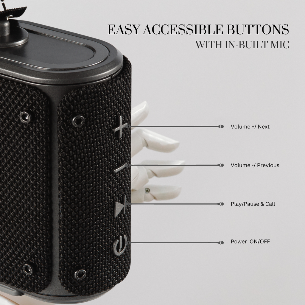 Ultima Dynamite 5W Bluetooth Speaker With 11Hrs Playtime | Powerful Bass | Rugged Built | IPX6 Water & Shock Resistant Portable Bluetooth Speaker Image