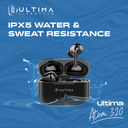 Ultima Atom 320 Wireless Earbuds With Massive Playback Of Upto 17 Hour IPX5 Water Type C Interface With Game Mod Image