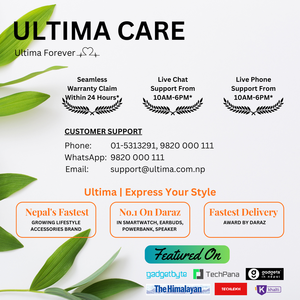 Ultima Atom 320 Wireless Earbuds With Massive Playback Of Upto 17 Hour IPX5 Water Type C Interface With Game Mod Image