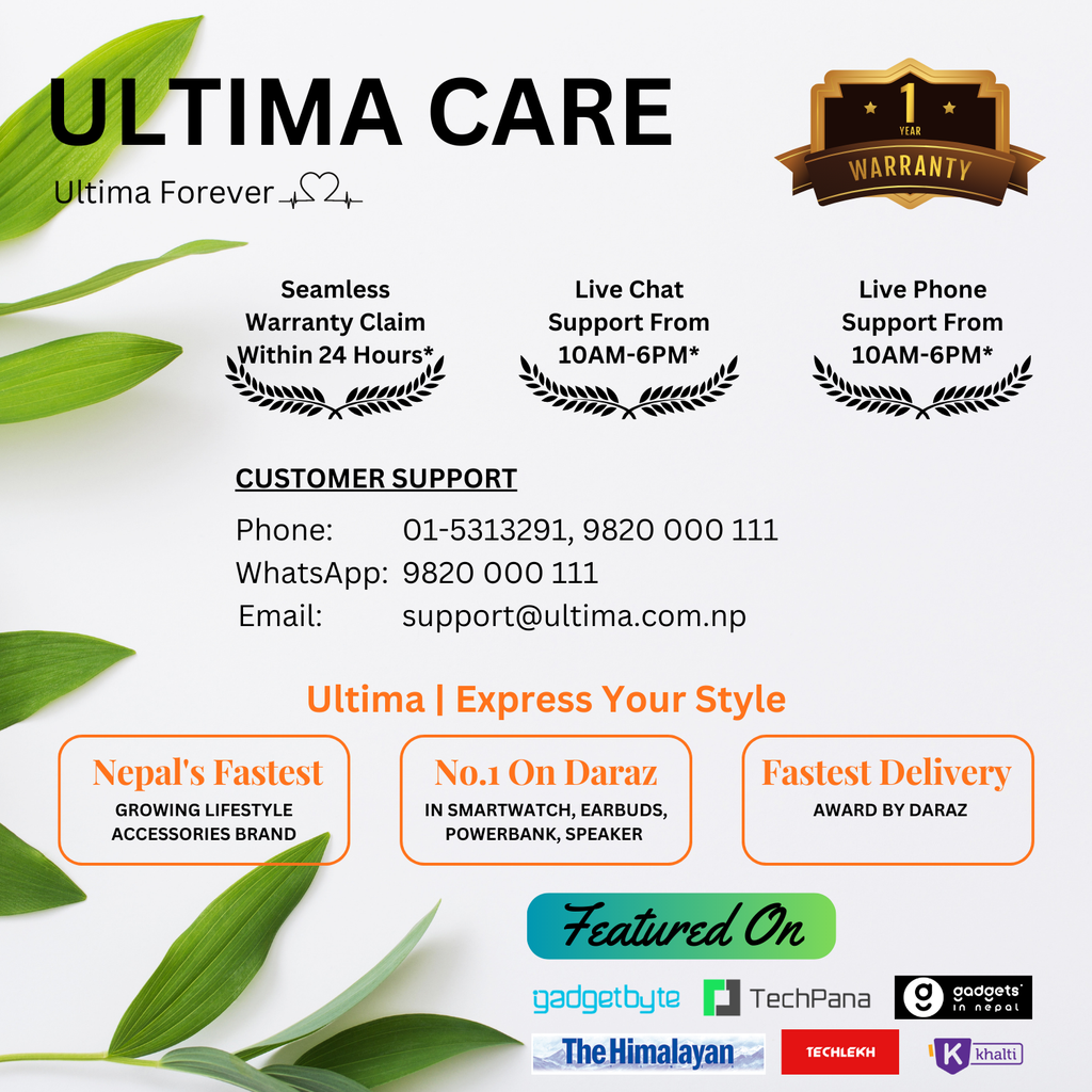 Ultima Nova Pro with 2.04" Amoled Display, Bluetooth Calling Smartwatch, IP68 Waterproof, Always On Display with Zinc Alloy Meta Frame Smart Watch Image