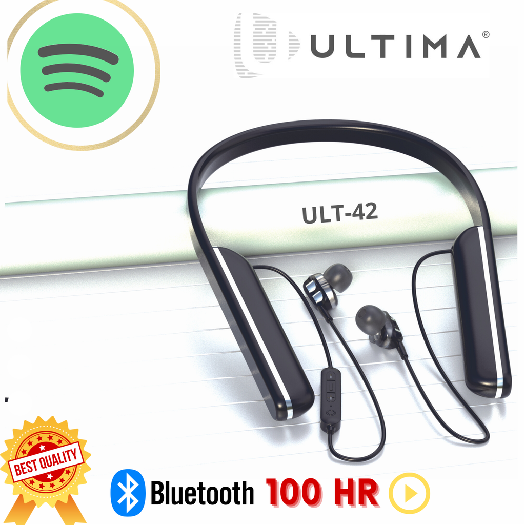 Ultima 100 Hours Play Back Wireless NeckBand with Microphone Image