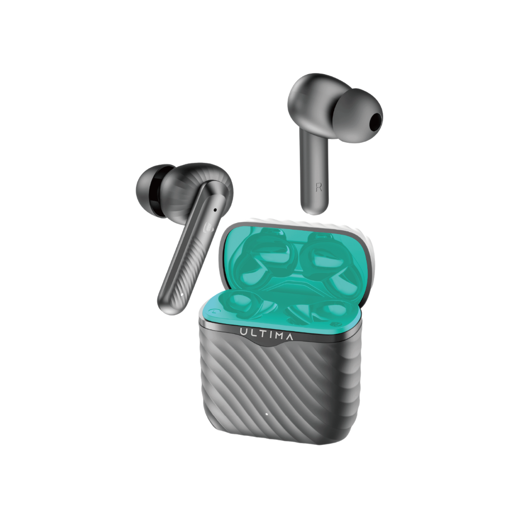 Ultima Atom 192 Pro | App Support |120H Playtime | Quad Mic ENC | Game Mode (Low Latency 60Ms) | 5 Mins Charge= 100 Min Playtime | Insta Wake'N Pair | Bluetooth 5.4 | Crystal Bionic Sound Image