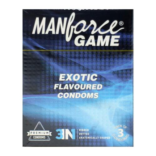 Manforce Game Exotic Flavoured Condoms 3's (Pack of 4) Image