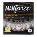 Manforce Overtime Condoms - Pineapple Flavour 3's (Pack of 4) Image