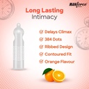 Manforce Condom Overtime Orange Flavour 3S (Pack of 4) Image