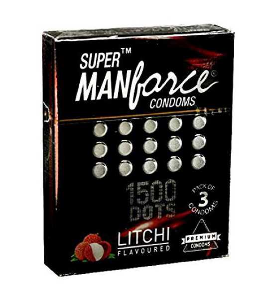 SUPER MANFORCE CONDOMS LITCHI 3S Image