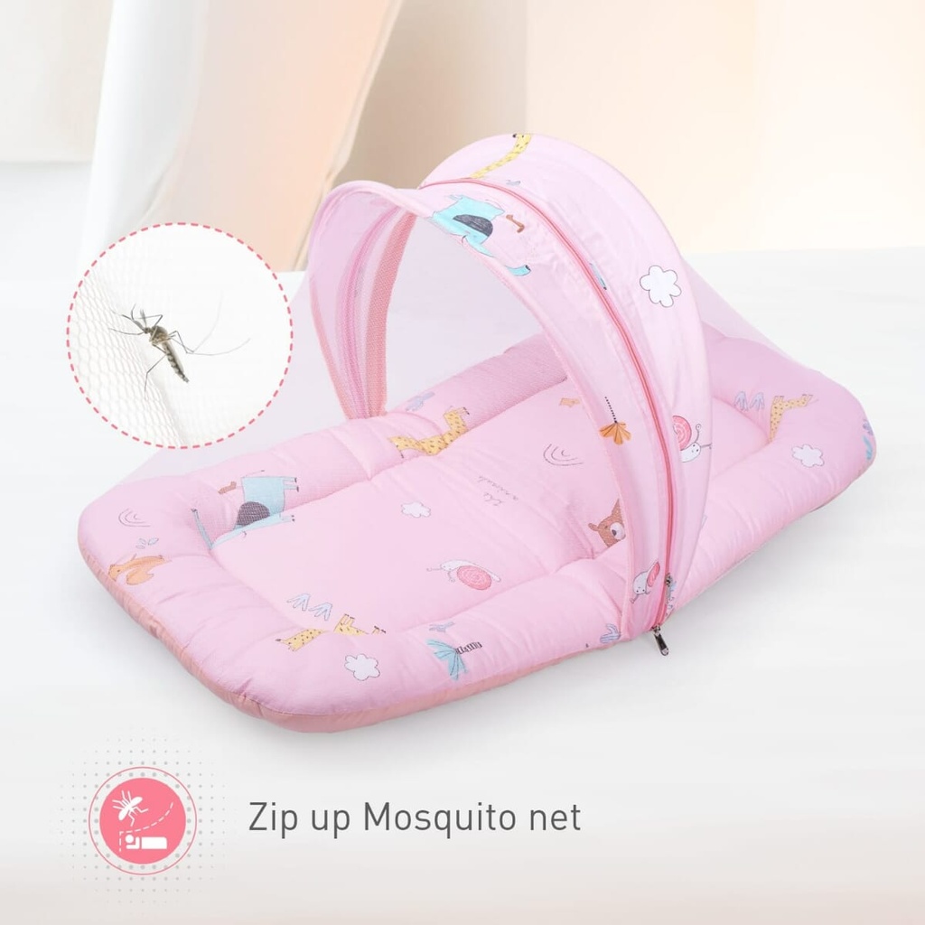 R for Rabbit Pink Color Snuggy Safari Bedding Image