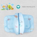 R for Rabbit Blue Color Snuggy Safari Bedding Image