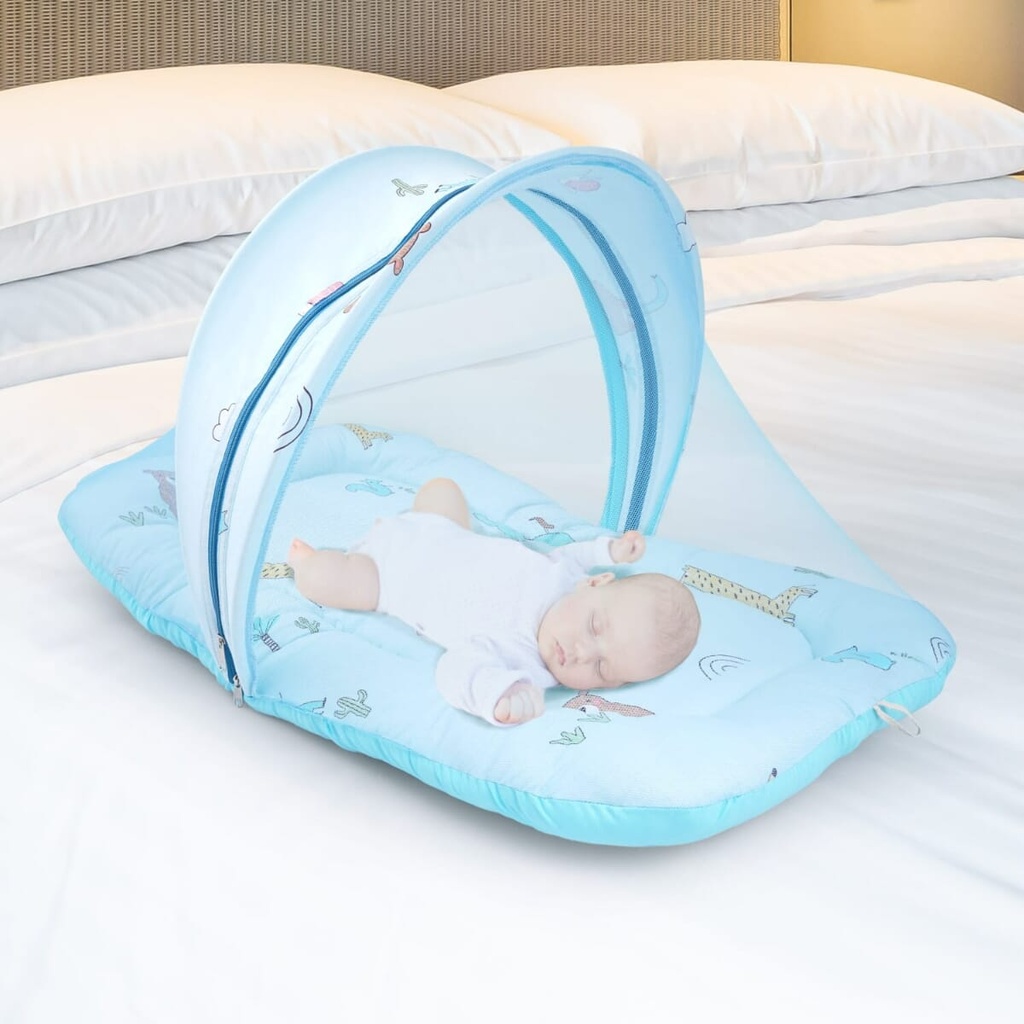 R for Rabbit Blue Color Snuggy Safari Bedding Image