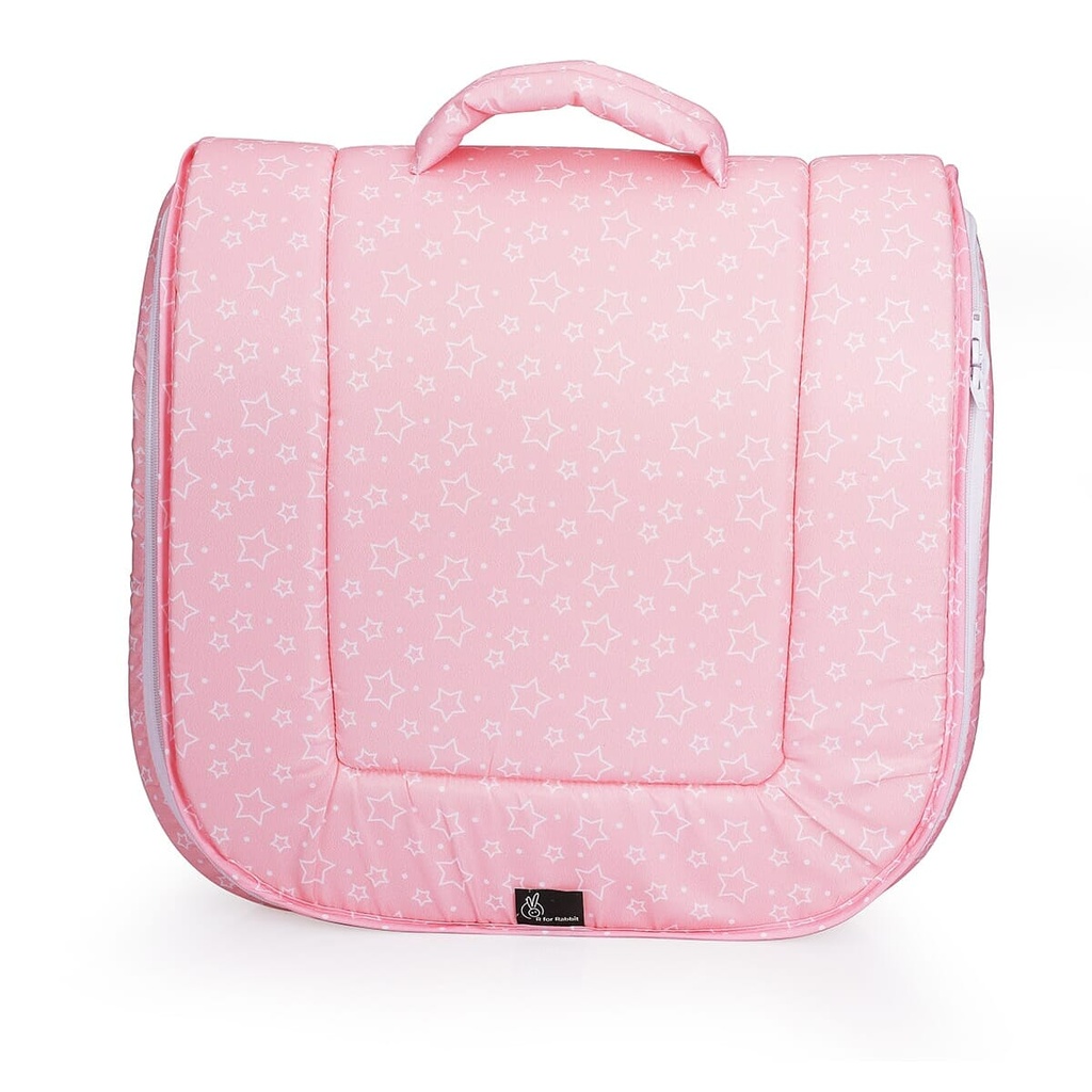 R For Rabbit Pink Color Baby Nest Bedding Image