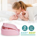 R For Rabbit Pink Color Baby Nest Bedding Image