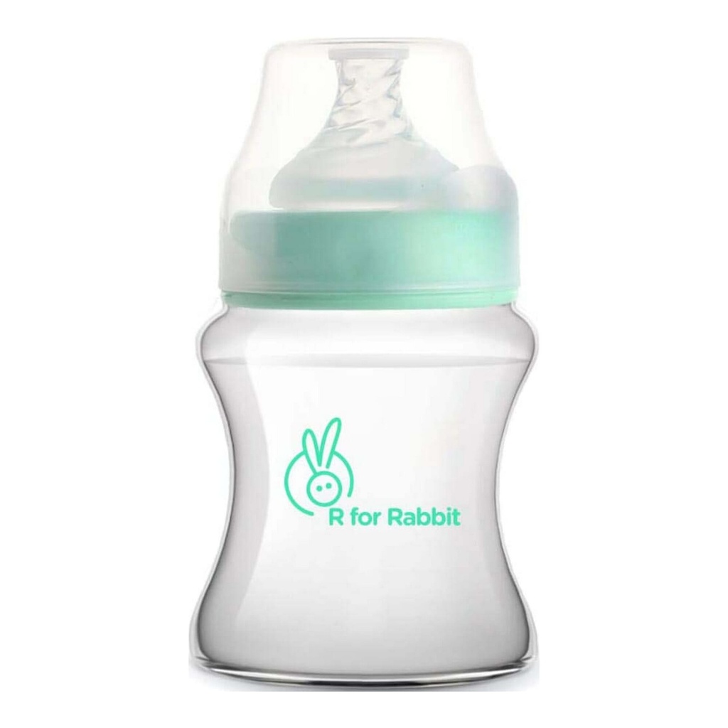 R for Rabbit See Green Color First Feed 150 Ml PP Feeding Bottle Image