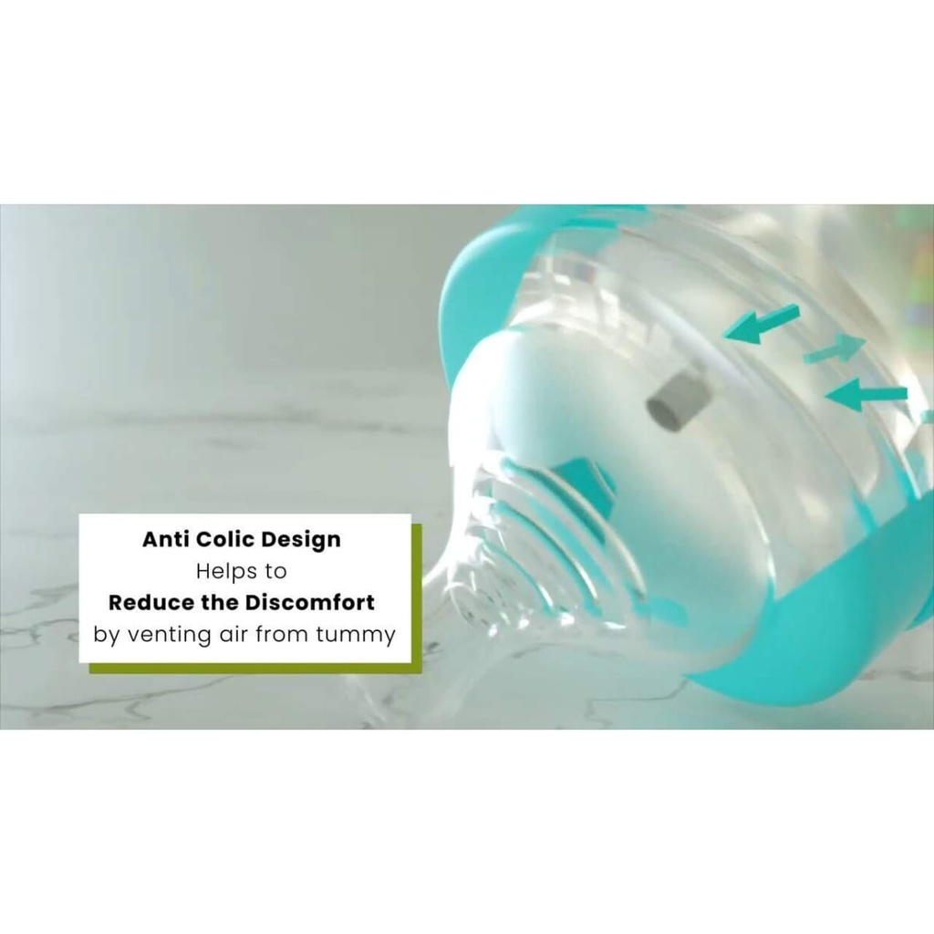 R for Rabbit See Green Color First Feed 150 Ml PP Feeding Bottle Image