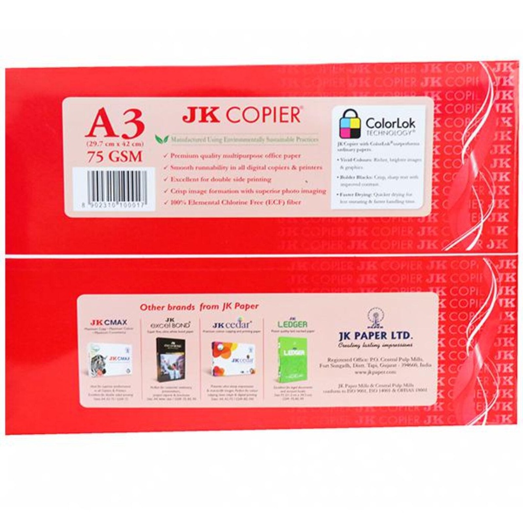 Jk Copier 75 Gsm A5 Size 500 Sheets Image
