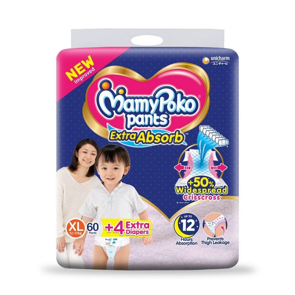 Mamy Poko Pants XL 60+4 Diaper Image