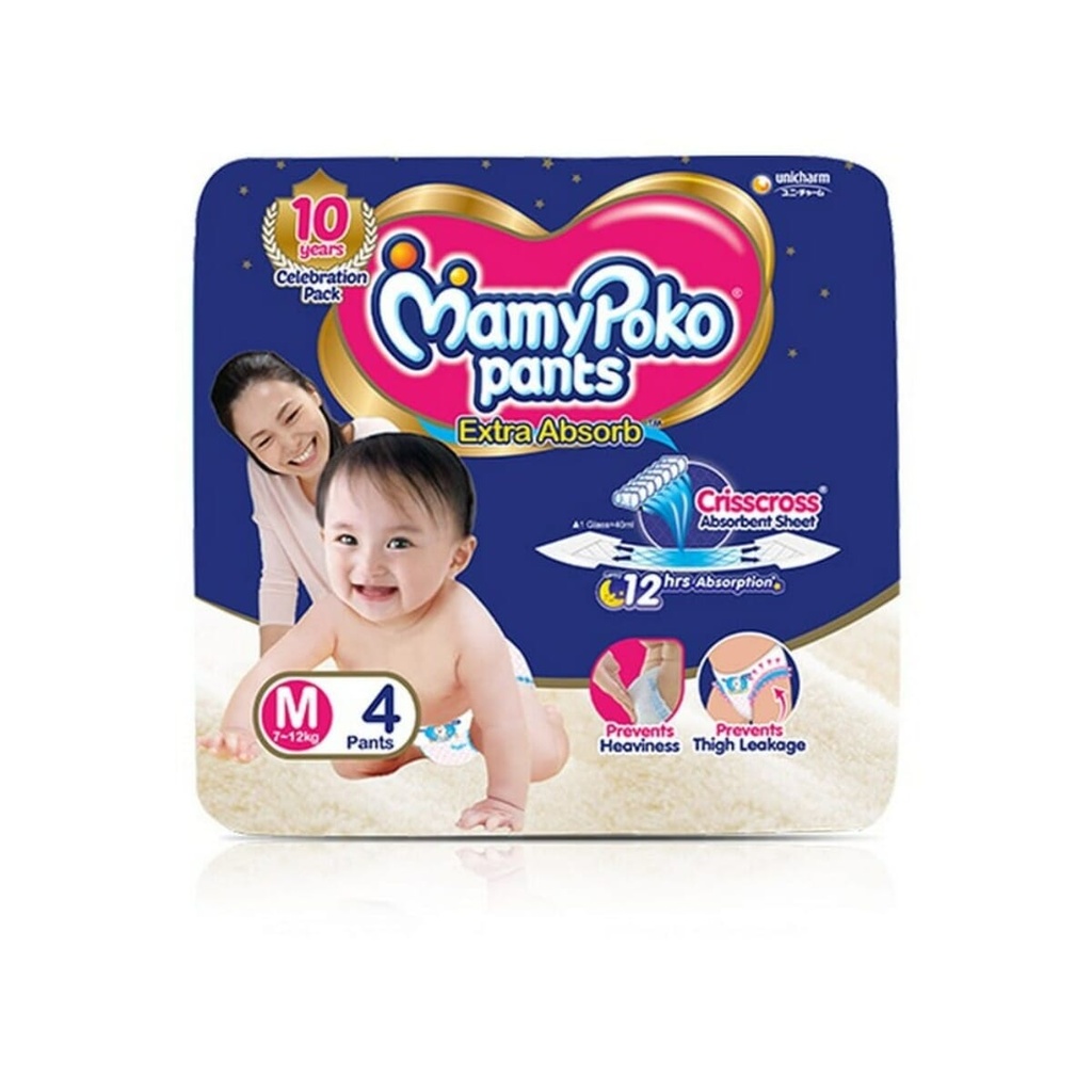 Mamy Poko Pants M 4 Criss Cross Diaper Image