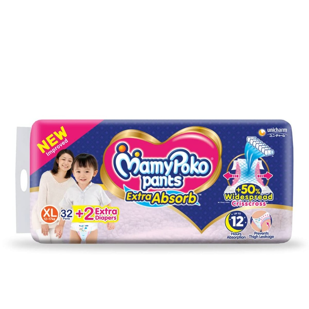 Mamy Poko Pants XL 32+2 Diaper Image