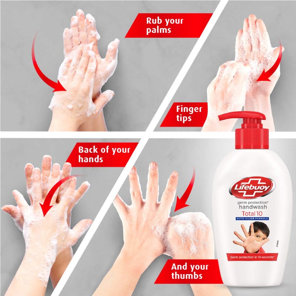 Lifebuoy Total 10 Protect Hand Wash pouch 175 ml - [Choice] Image