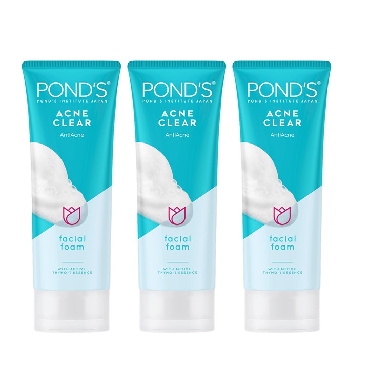 Ponds Acne Clear Face Wash 100 gm (Buy 2 Get 1 Free) Image