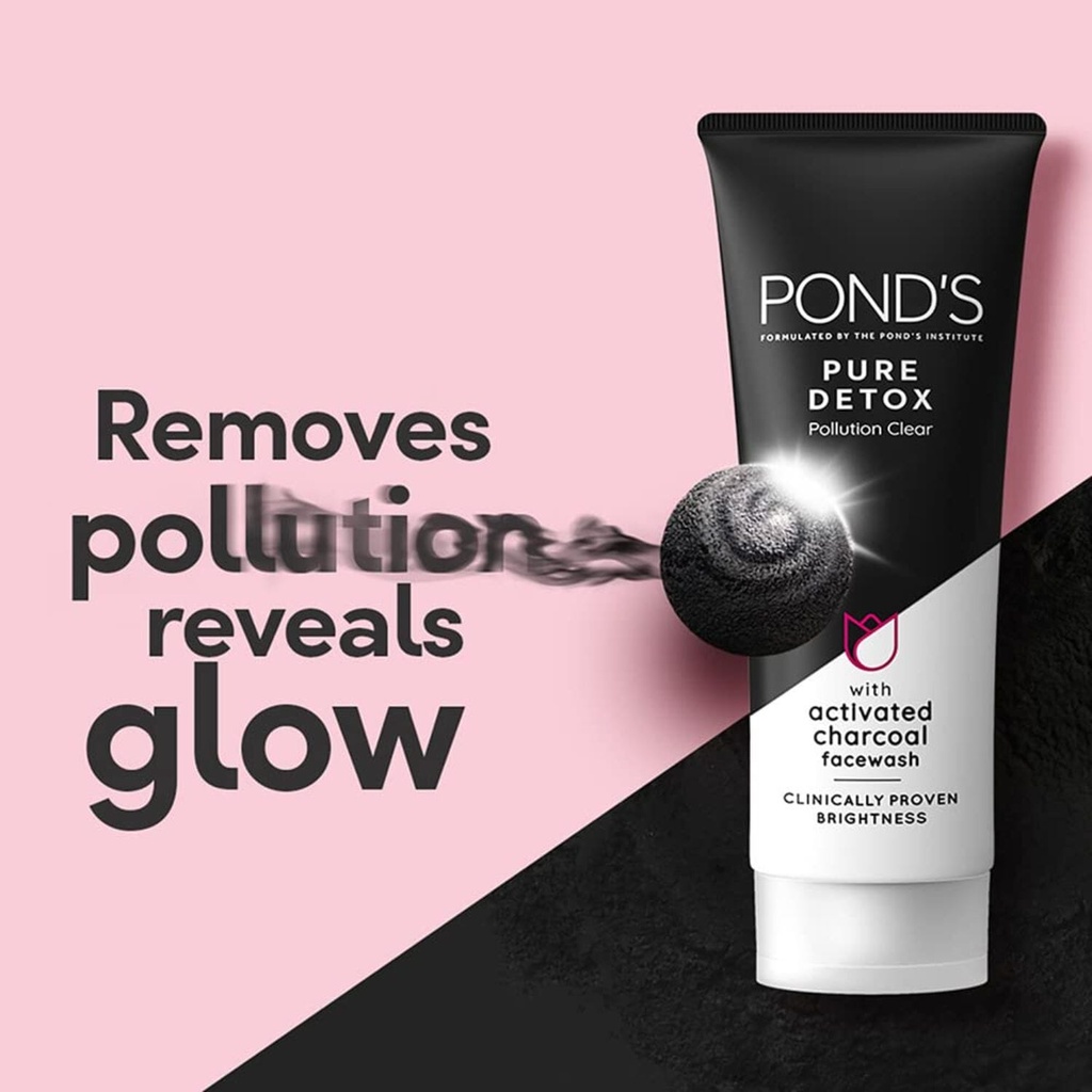Ponds Pure Detox Facewash 100G (Buy 2 Get 1 Free) Image