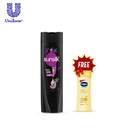 Sunsilk Black Shine Shampoo 325ml (with Free Vaseline 100ml) Image