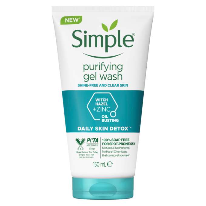Simple Daily Skin Detox Gel Facial Wash 150ml Image