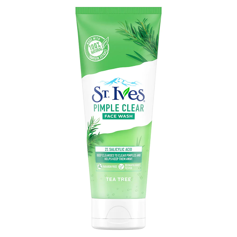 St. Ives Tea Tree Pimple Clear Deep Cleansing Face Wash 100gm Image