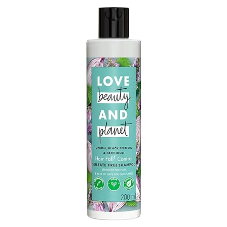 Love Beauty & Planet Onion, Black Seed & Patchouli Hairfall Control Shampoo 200ml Image