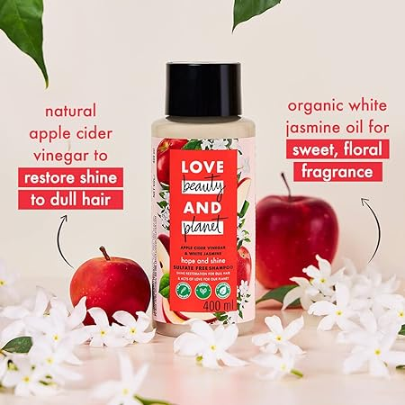 Love Beauty & Planet Apple Cider Vinegar & Jasmine Shampoo 200ml Image
