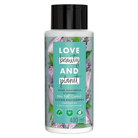 Love Beauty & Planet Onion Oil, Black Seed Oil & Patchouli Hairfall Control Shampoo 400ML Image
