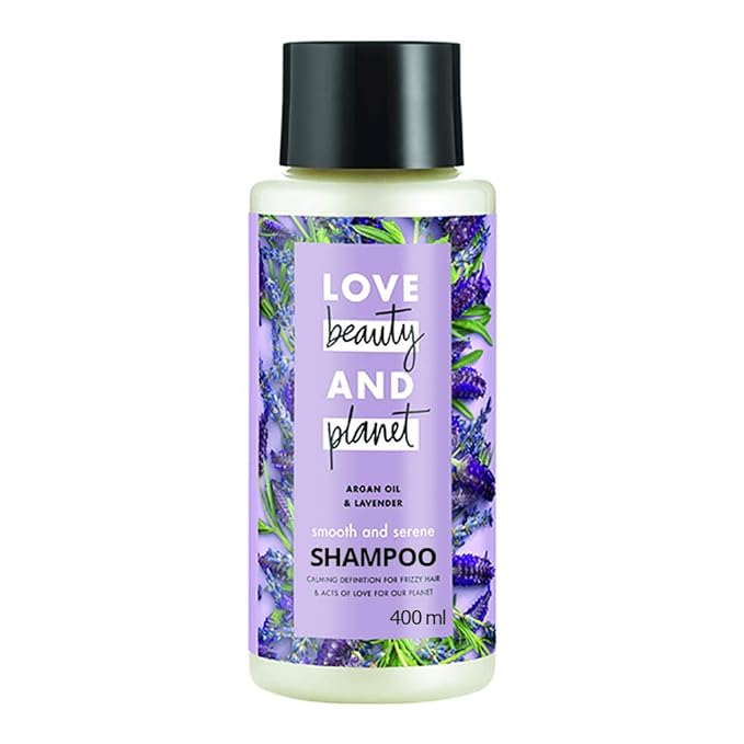 Love Beauty & Planet Argan Oil & Lavender Smooth & Serene Shampoo 400ml Image