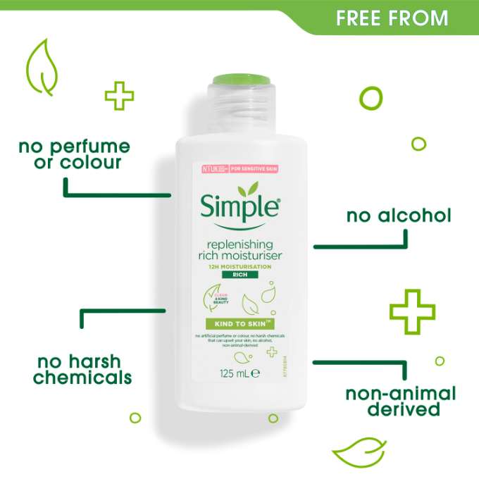 Simple Kind to Skin Replenishing Rich Moisturizer 125ml Image