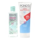 Ponds Aloevera miceller water+Ponds antibacterial facial foam(combo pack) Image