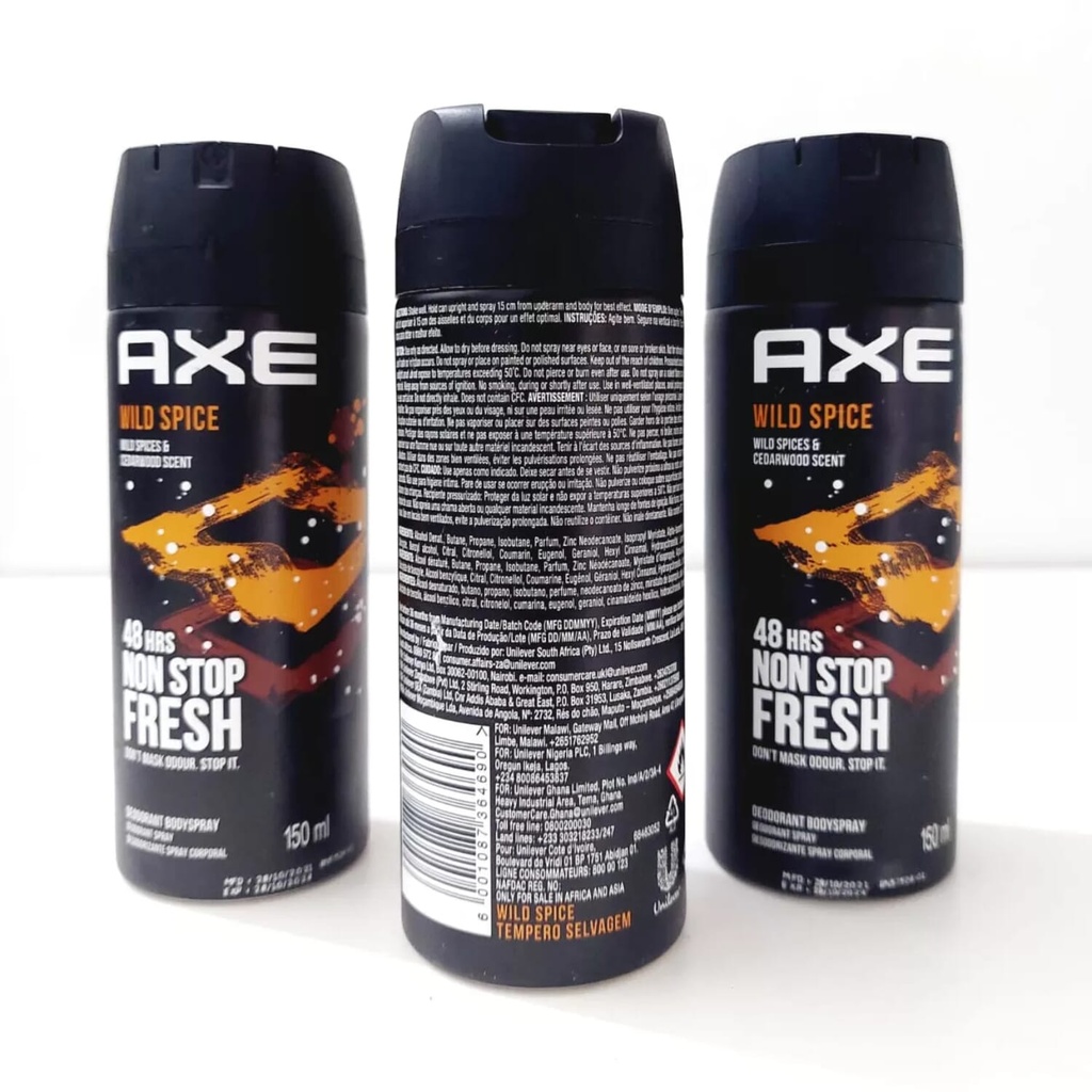 Axe Wild Spice Deodorant Spray, 150 ml Image