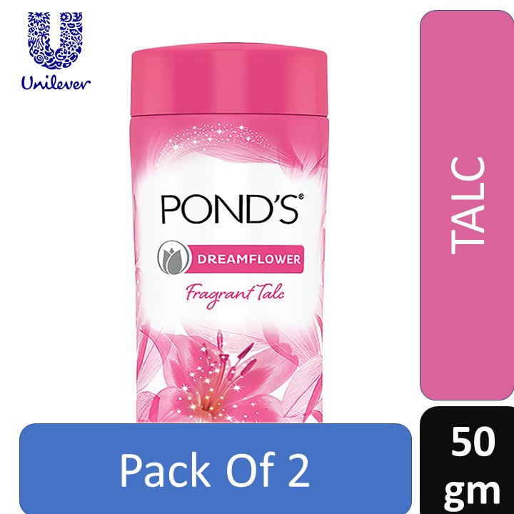 Ponds Dreamflower Fragnant TALC Powder 50gm ( Pack Of 2) Image