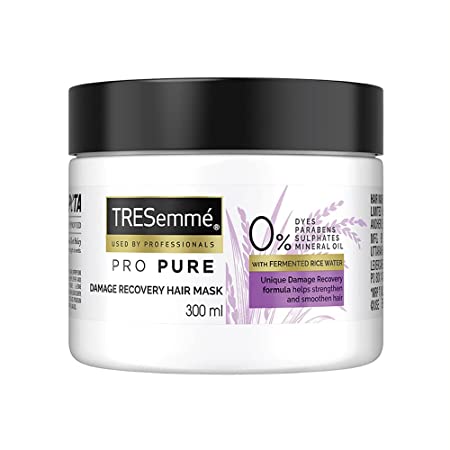 TRESemme Pro Pure Damage Recovery Mask, with Fermented Rice Water, Sulphate Free & Paraben Free, for Damaged Hair, 300 ml Image