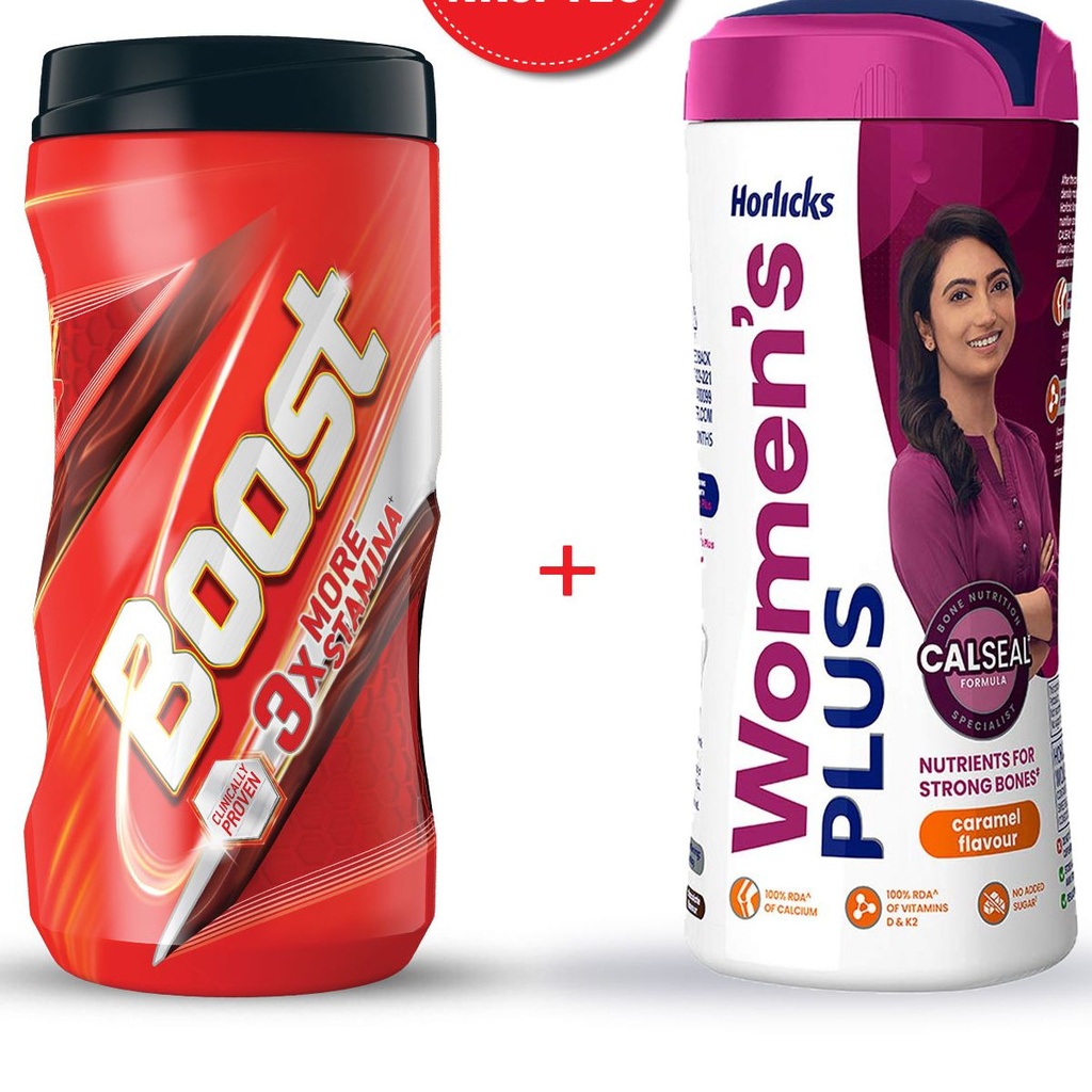 Women Horlicks 400 gm + Boost Jar 500 gm (Super Combo Offer) Image