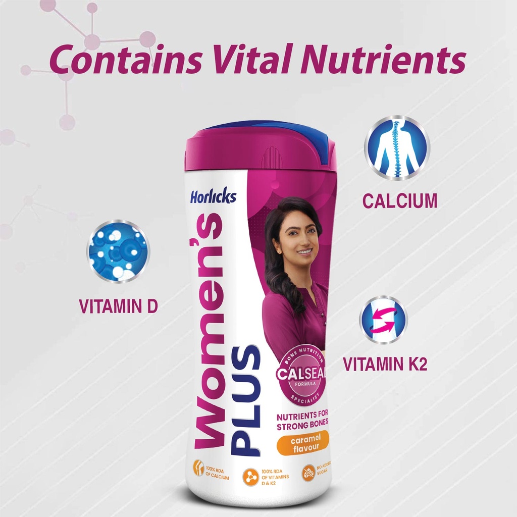 Women's Horlicks Plus Caramel Jar 400 gm Image