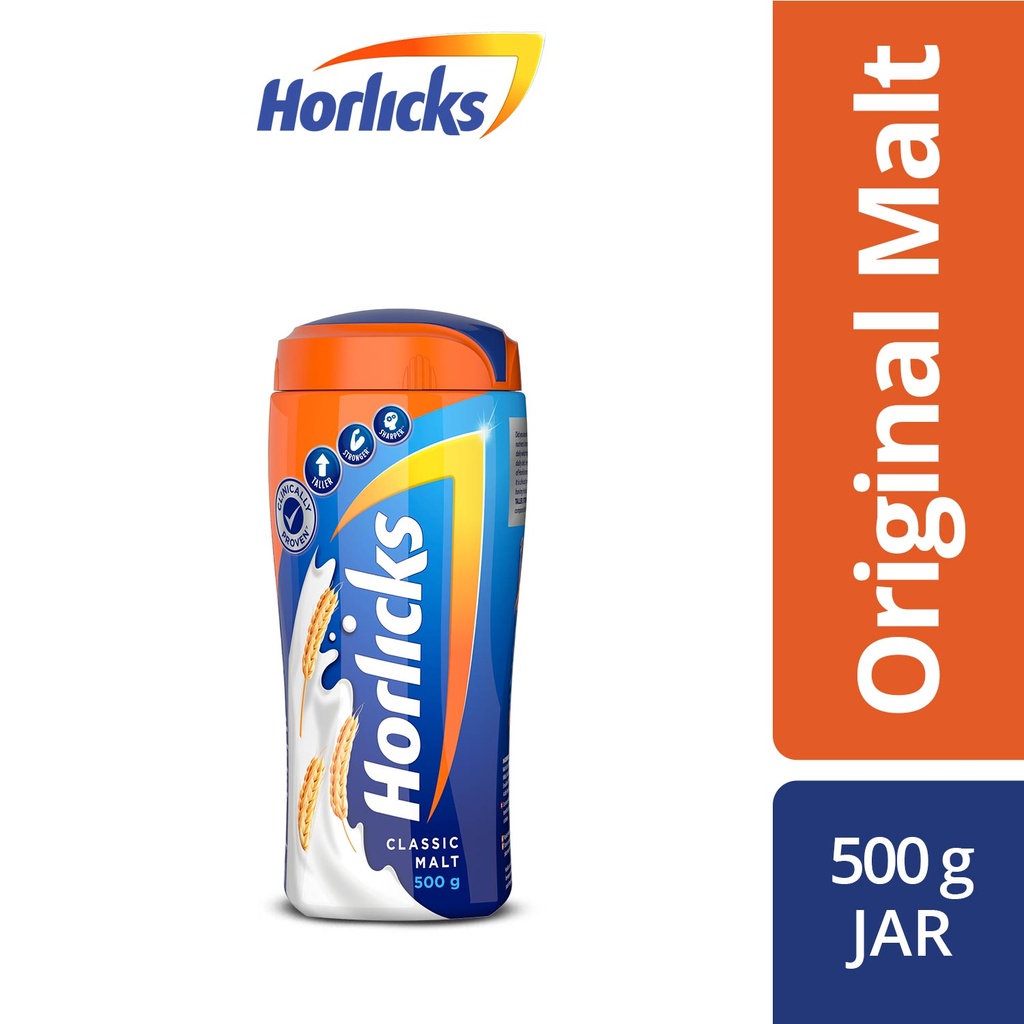 Horlicks Classic Malt Jar 500 gm with Free Knorr Soup Image