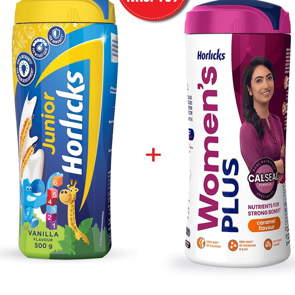 Women Horlicks 400 gm + Junior Horlicks 500 gm Super Combo Offer Image