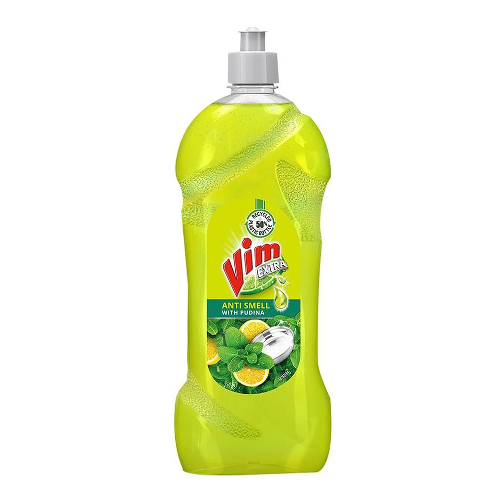Vim Extra Anti Smell Dishwashing Liquid - With Pudina, Removes Tough Smell, 750 ml Image
