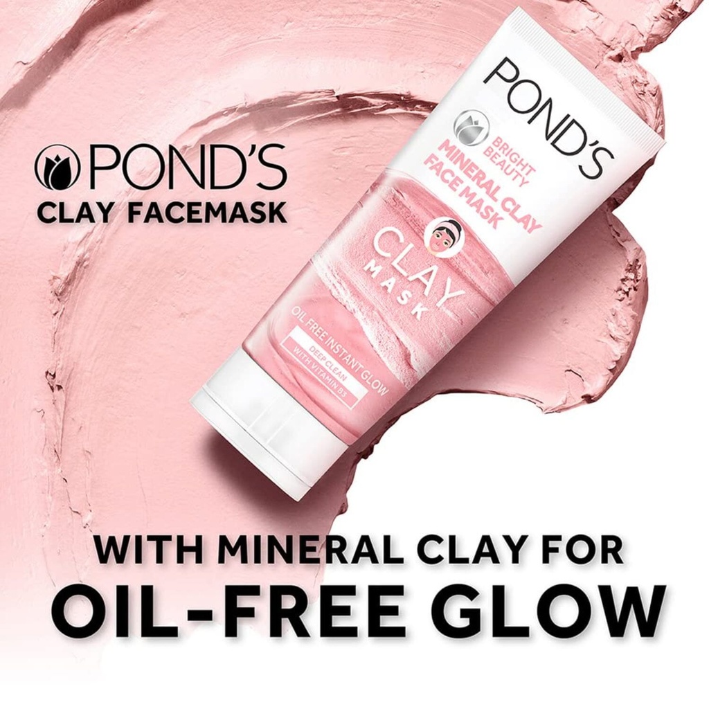 Pond's Bright  Beauty Mineral Clay  Face Mask 90 Gm Image