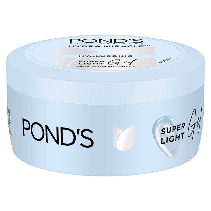 POND'S Super Light Gel Oil Free Face Moisturizer 100 ml | With Hyaluronic Acid & Vitamin E for Fresh Glowing Skin & 24 hr Hydration - Daily Use Image