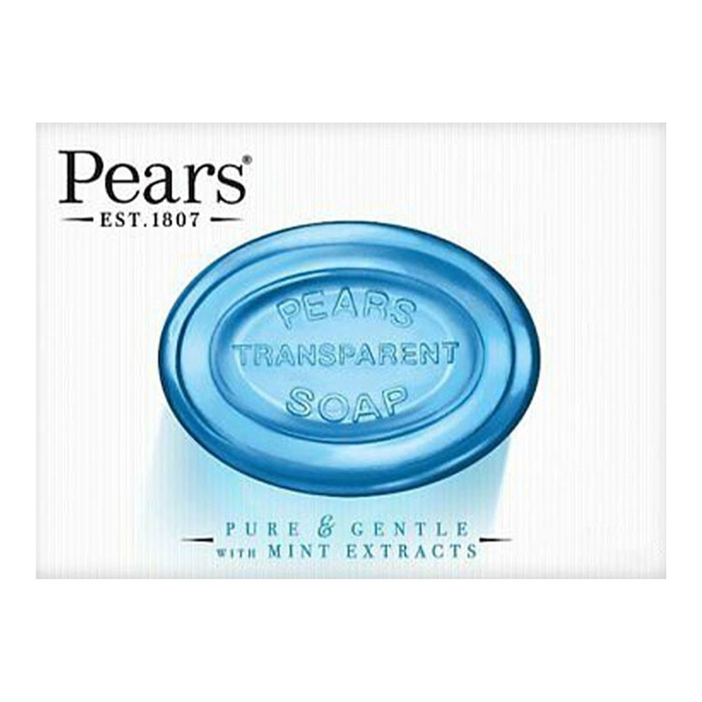 Pears Pure & Gentle Bar Soap with Mint Extracts-125g Image