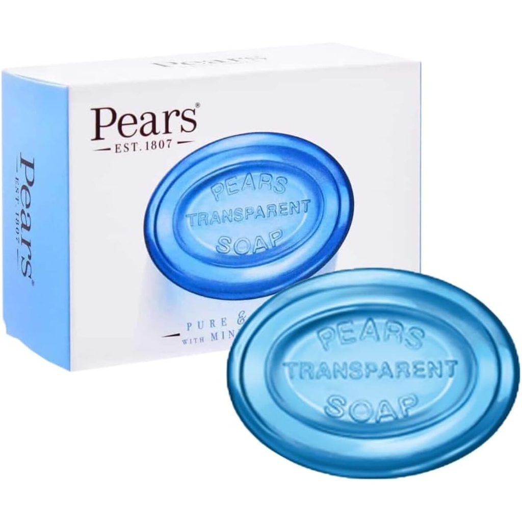 Pears Pure & Gentle Bar Soap with Mint Extracts-125g Image