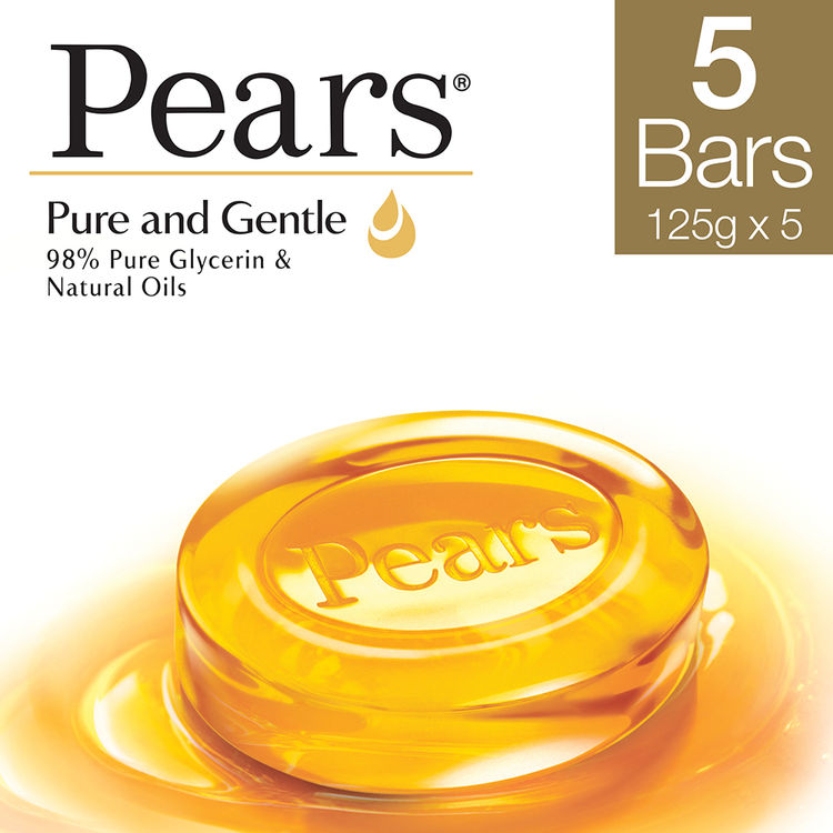 Pears P&G Plants Oil Soap Bar 125G*5PC Image